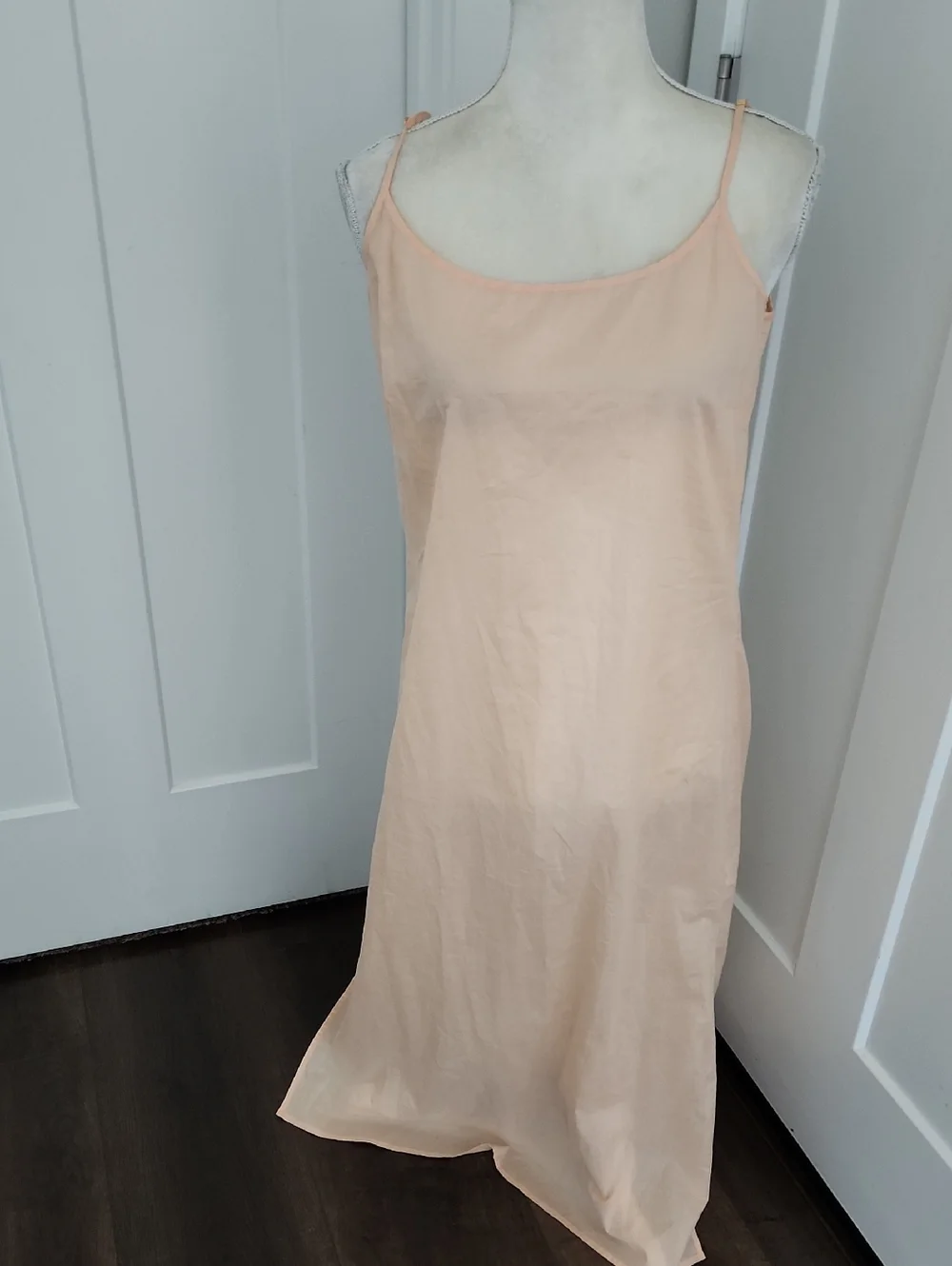 Tory Burch Blush Peach Midi Slip Dress